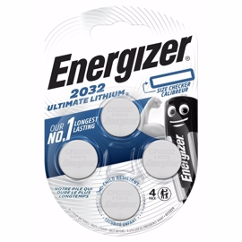 CR2032 3V Energizer Ultimate Lithium batteri 4 pakke